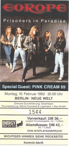 Europe concert 1992 berlin - ,