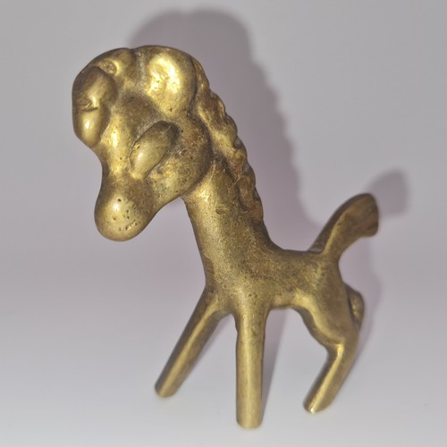 Messing pferd figur walter - pferd,