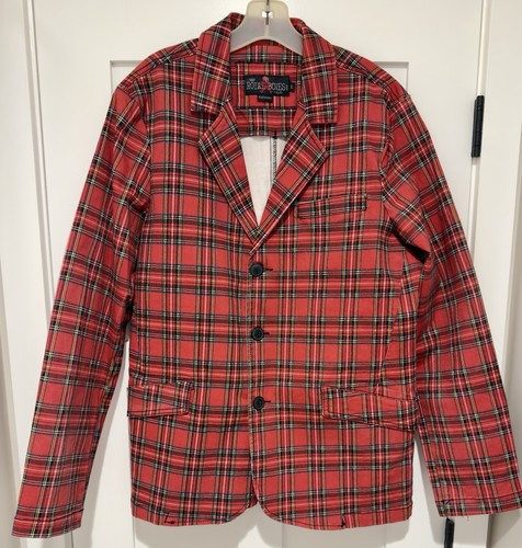 Royal bones daang plaid blazer - royal,