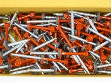 100 x Twistec Colorhead Bohrschraube Schraube SW8 Oxidrot RAL 3009 - 4,8 x 80 mm