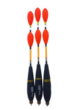 3 Stück Posen Behr Set vorbebleite Allround Karpfen Schwimmer Laufposen Carp