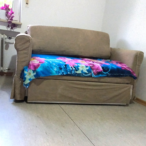 Beiges schlafsofa sitzer - schlafsofa, 2-sitzer