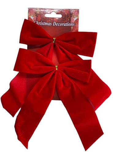 Geschenkschleifen rot samt - geschenkschleifen,