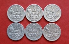 6× 2 Zloty 1958 1959 1960