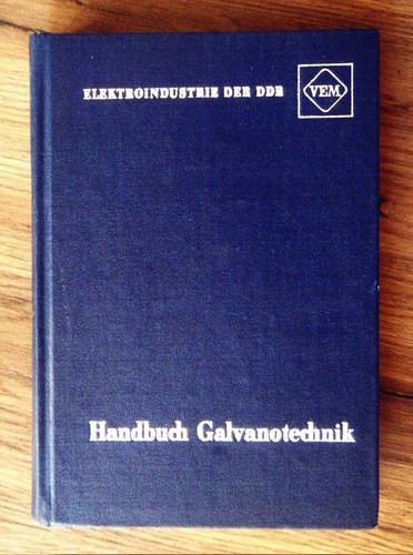 Handbuch galvanotechnik vem - -,