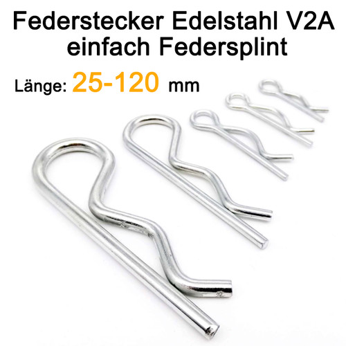 Federstecker edelstahl v2a - federstecker,