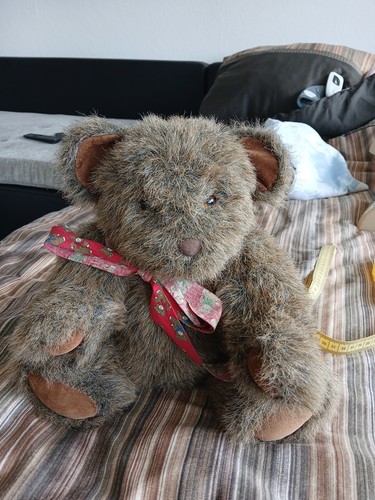 Teddy bär braun - braun, handarbeit