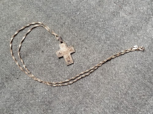 Uralte kette kreuz anhänger - kette, +