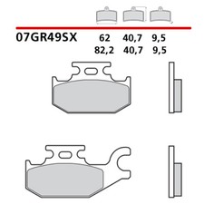 Bremsbeläge hinten yamaha - cp,