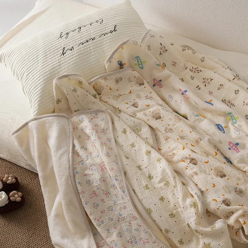 Wickeldecke baumwolle fleece - baumwolle,