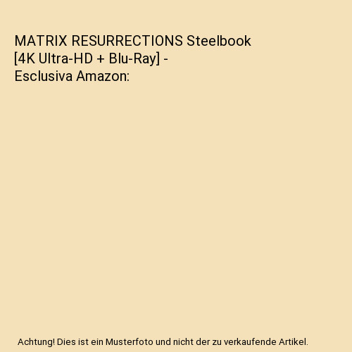 Matrix resurrections steelbook - resurrections,