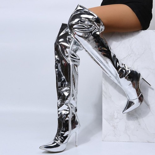 Lackleder damen stilettoabsatz - lackleder,