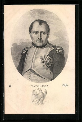 Künstler napoleon in - künstler-ak,