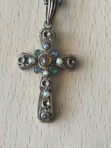 Antikes kreuz kette - kreuz,