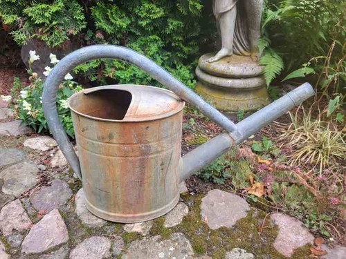 Alte gießkanne zinkgießkanne - gießkanne,