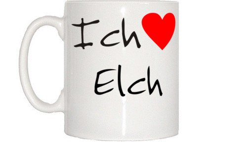 Ich liebe elch - elch, tasse