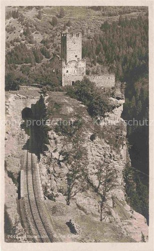 Ruine campi albulabahn - campi, gr