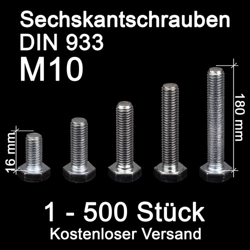 Sechskantschrauben m10 8 - m10, 8.8