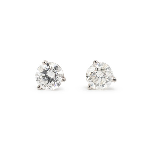 14k weißgold 85ct runder - 14k,