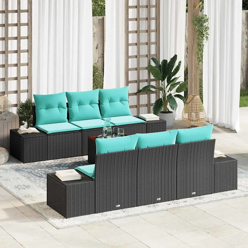 Gartensofa set mit kissen - mit, 7