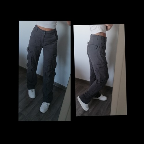 Bershka cargohose high waist - cargohose,