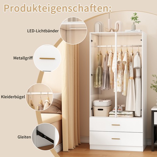 Kleiderschrank mit kommode - kleiderschrank,