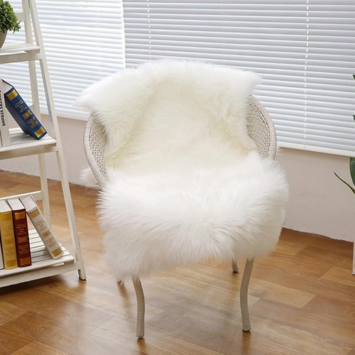 Faux lammfell teppich weiß - teppich,