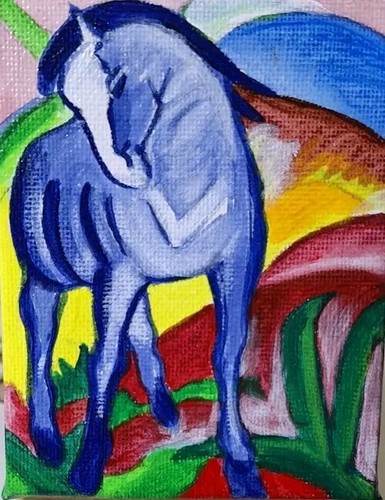 Blaues pferd nach - "blaues, franz