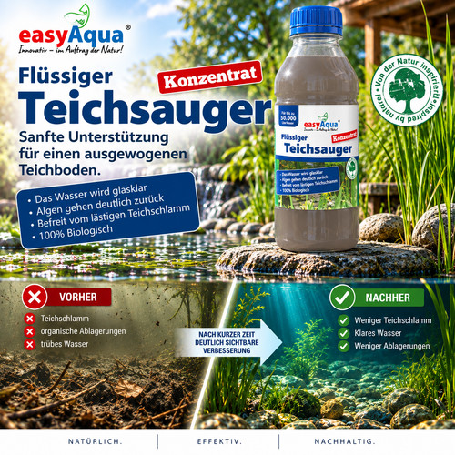 Flüssiger teichsauger - flüssiger,