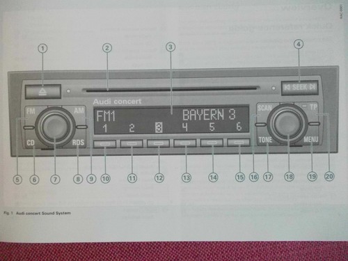 Audi concert audio - radio, cd