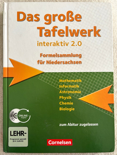 Cornelsen das große tafelwerk - cornelsen,