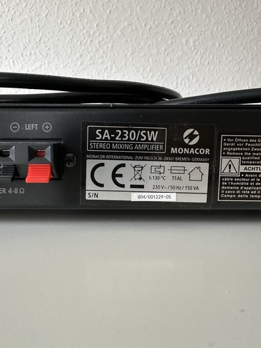Monacor 230 sw - monacor, sa-230/sw
