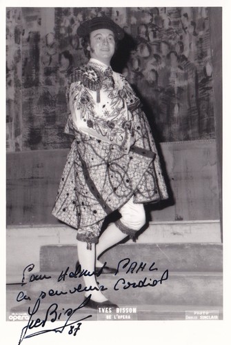 Yves bisson signiertes foto - signiertes,