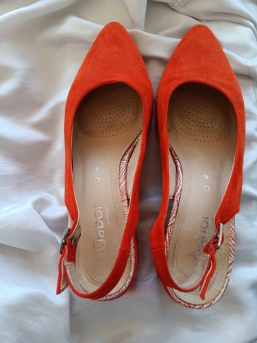 Slingpumps gabor orange rot - gabor,