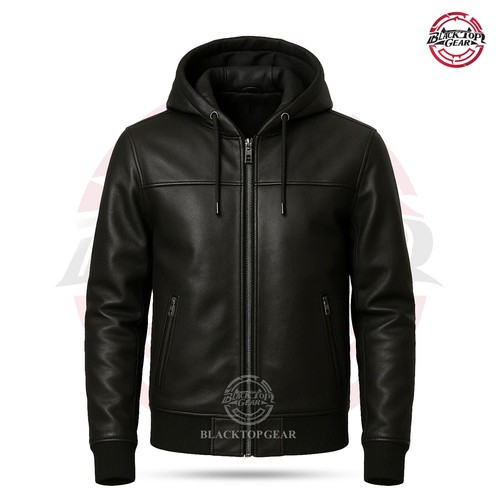 Herren schwarz echtleder - schwarz,