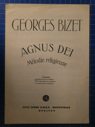 Georges bizet agnus - bizet, otto