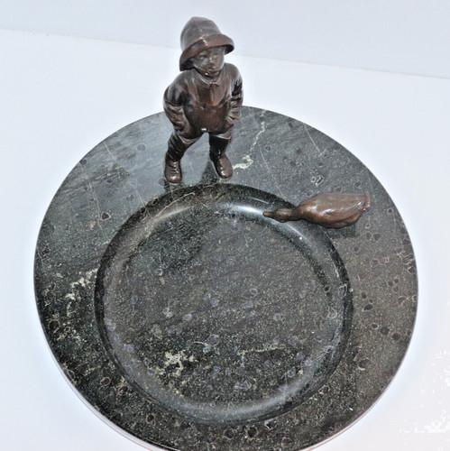 Bronze skulptur figur junge - bronze,