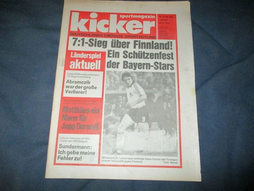 Kicker 1981 81 klaus - kicker, 24.9.1981