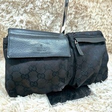 Gucci canvas waist belt - gg,