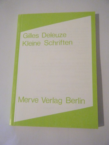 Gilles deleuze kleine - deleuze,