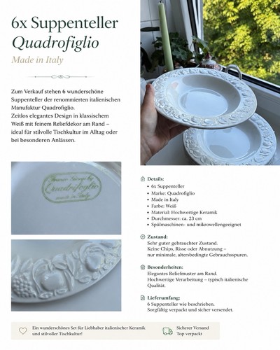 Quadrofoglio suppenteller - 6x,