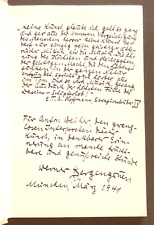 Autograph Werner Bergengruen