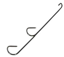 5 Doppelbogen-Räucherhaken 25cm/2mm, für Lachs, Forelle, Karpfen, sehr sicher!!