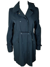 Stylischer Kurzmantel ,Jacke Gr 38 dunkelblau Kapuze 1A Zustand Marinepool