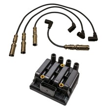 Zündkabel + Zündspule für 2.0 85kW AZJ AZG CNG LPG VW Caddy 2K Touran Golf 4