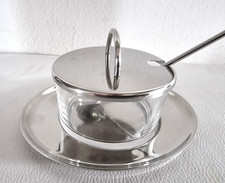 Vintage WMF Geleedose  Marmeladentopf - Glas  Chromargan - 1980er