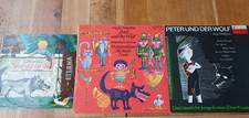 3 DDR Kinderschallplatten / Eterna / Prokofjew / Peter und der Wolf, Das hässlic