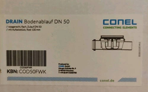 Conel bodenablauf drain - conel, dn