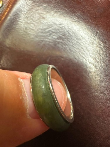 Vintage ring mit - ring, jade