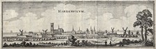 Niederlande Harderwijk Original Kupferstich Merian 1641